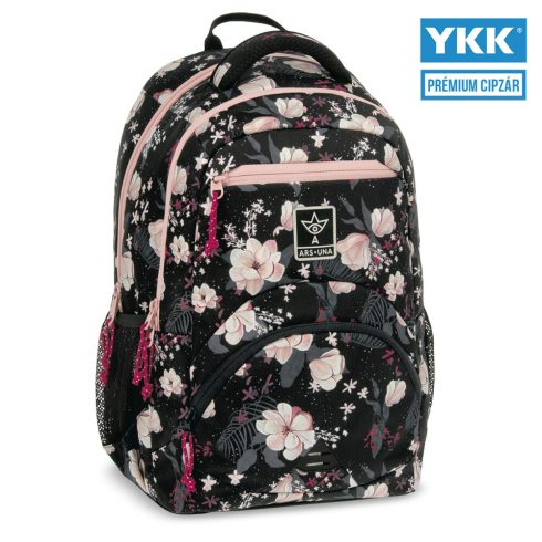 Ars Una Flowery black ergonomikus hátizsák 27 L
