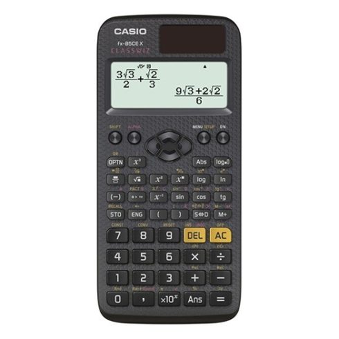 zámológép tudományos CASIO FX 85 CE X 379 funkciós 4 soros 16 digites fekete