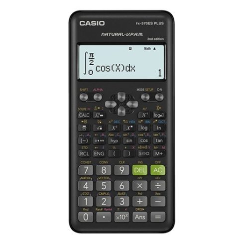 Számológép tudományos CASIO FX 570ES PLUS 2E 417 funkciós 4 soros 15 digites fekete