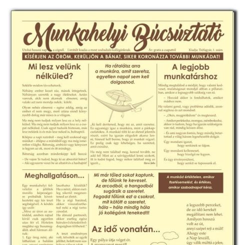 Munkahelyi búcsúztató