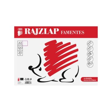 Rajzlap ICO Süni A/3 120 gr famentes 20 ív/csomag