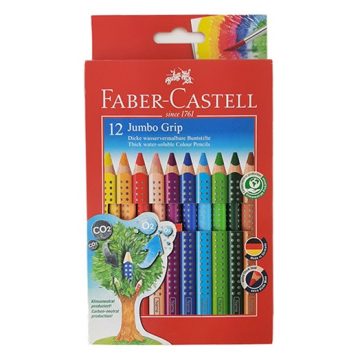   Színes ceruza FABER-CASTELL Jumbo Grip háromszögletű 12 db/készlet